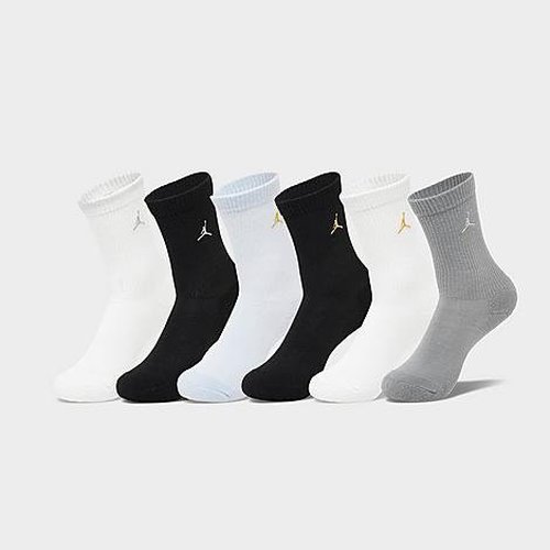 Air Jordan Everyday Essentials Crew Socks 6 Pairs - White - BJ0583-001