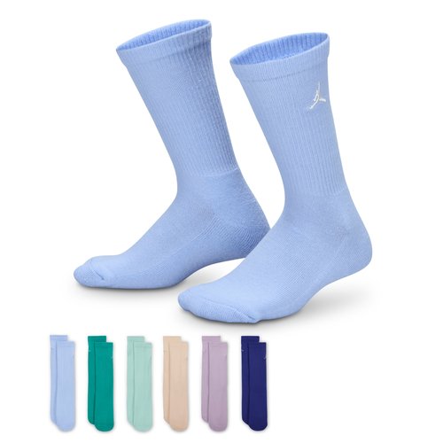 Air Jordan Everyday Essentials Crew Socks 6 Pairs - Aluminum - BJ0583-U58