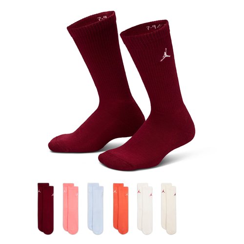 Air Jordan Everyday Essentials Crew Socks 6 Pairs - Multi-Color - BJ0583-AB3