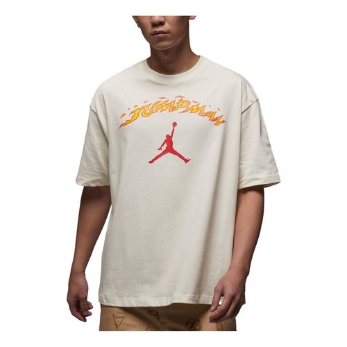 Air Jordan Fire Jumpman Logo T-Shirt - White - FJ7685-133