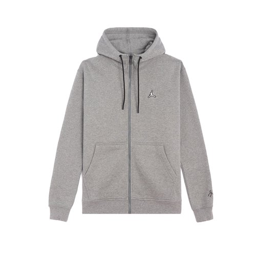 Air Jordan Fleece Full-Zip Hoodie Carbon Heather - -3