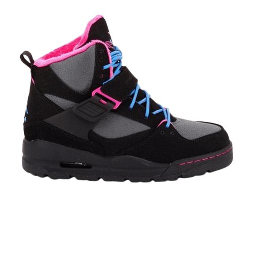 Air Jordan Flight 45 TRK - Black/Dark Grey-Vivid Pink-Dynamic Blue - 467956-008