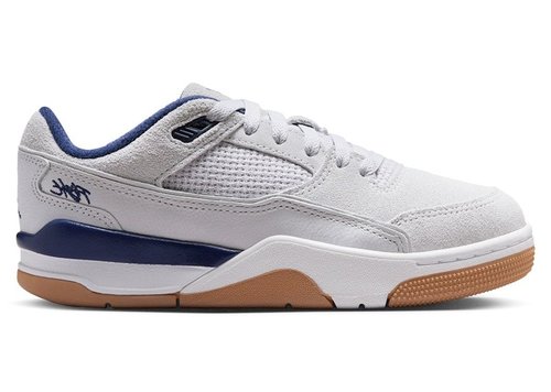 Air Jordan Flight Court | Size 7 - Neutral Grey/White/Gum Light Brown/Midnight Navy - HF3333-004