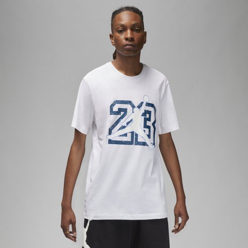 Air Jordan Flight Essentials T-Shirt 'White/Blue' FB7394-100