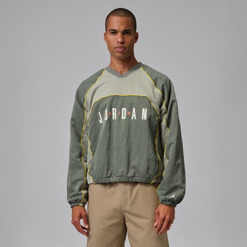 Air Jordan Flight Long-Sleeve Warm-Up Top - Vintage Lichen/Spruce Fog/Bright Citron/Sail - IF1835-351