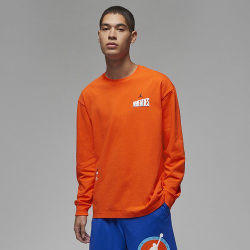 Air Jordan Flight MVP 85 Long-Sleeve T-Shirt - Rush Orange/White/Black - DV8428-817