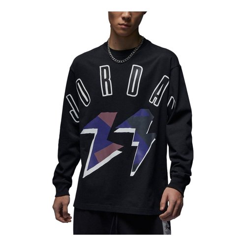 Air Jordan Flight MVP Long-Sleeve T-Shirt - Black/Sail - FD6944-010