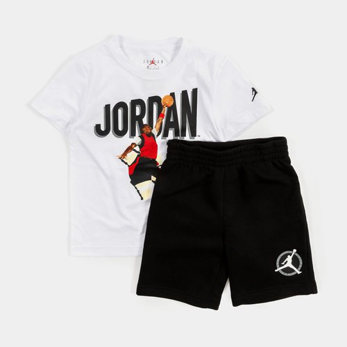 Air Jordan Flight MVP Shorts Set - Black/White - 85C137-023