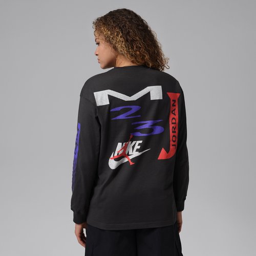 Air Jordan Flight Oversized Long-Sleeve T-Shirt - Off Noir - IF0803-045