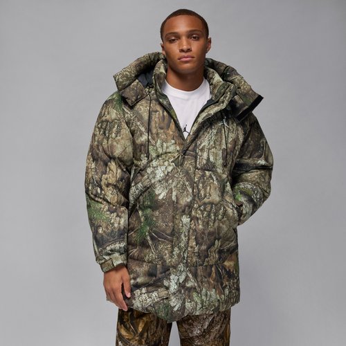 Air Jordan Flight Therma-FIT Down Parka - Medium Olive/Black/Sail - IB4517-222