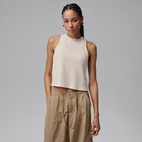 Air Jordan Flight Waffle Tank Top - Pale Ivory/Pale Ivory - IF1160-110