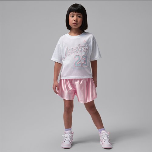 Air Jordan Flowy Durasheen 2-Piece Shorts Set - Medium Soft Pink - 35F658-A0W
