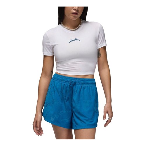 Air Jordan Graphic Slim Fit Crop T-shirt Asia Sizing - White - FN5721-100