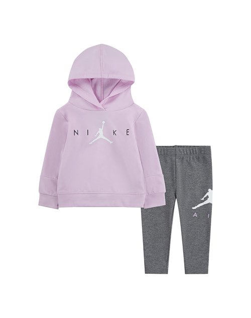 Air Jordan HOODIE AND LEGGINGS SET - Pink/Grey - 15A952-GEH