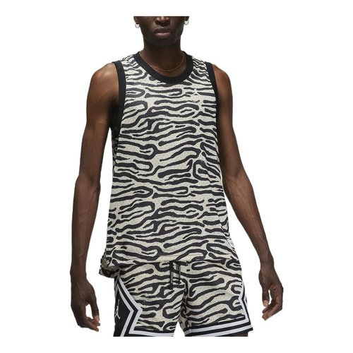 Air Jordan Irregular Texture Alphabet Printing Mesh Training Sports Pearl White Vest - Multi-Color - DM1825-219