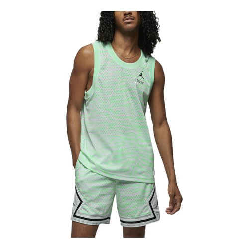Air Jordan irregular texture Alphabet Printing Mesh Training Sports Vest Mint Green - DM1825-379