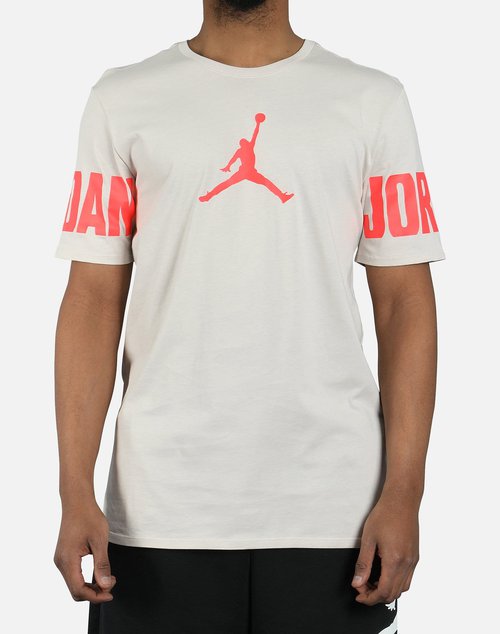 Air Jordan JSW OVERSIZED JUMPMAN BRAND TEE - Desert Sand/Infrared 23-Infrared 23 - AQ8045-008