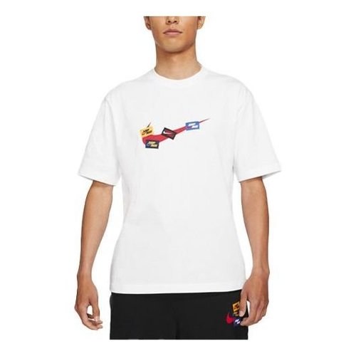 Air Jordan Jumpman 85 Patch Printing Round Neck Sports Short Sleeve - White - DA9899-100