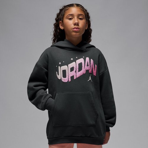 Air Jordan Jumpman Club Oversized Satin Pullover Hoodie - Off Noir - 45F411-G0T