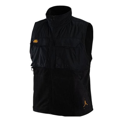 Air Jordan Jumpman Fleece Vest - Black/Multi-Color - DX6598-010