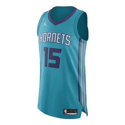 Air Jordan Kemba Walker Charlotte Hornets 2023/24 Icon Edition Authentic Jersey #15 - Rapid Teal/White - 863016-428