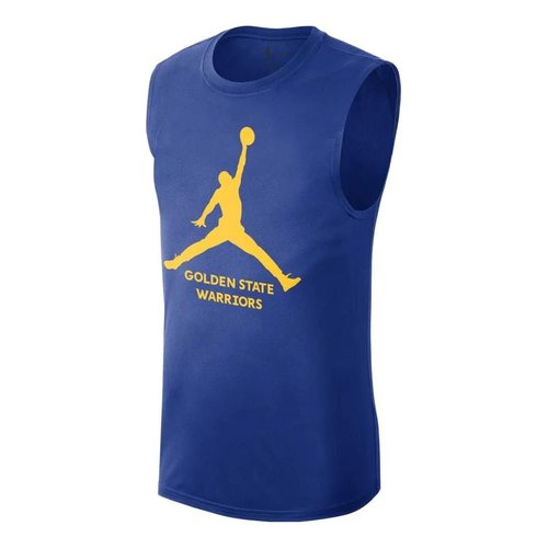 Air Jordan Logo x NBAen State Warriors Essential Tank - Blue/Multi-Color/Gold - FQ1971-495