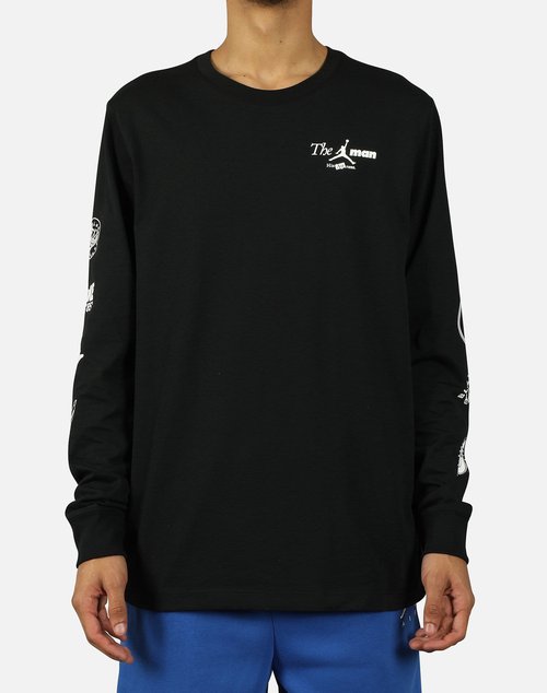 Air Jordan LONG-SLEEVE TEE - Black - BQ5535-010