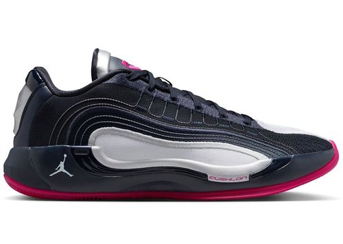 Air Jordan Luka 4 - Dark Obsidian/Black/Pink Prime/Metallic Silver - HF0823-400