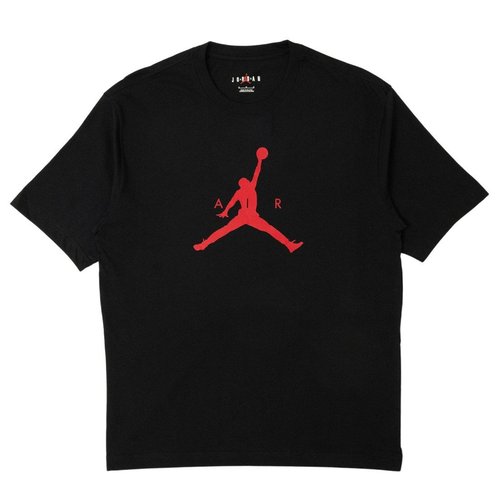 Air Jordan M JUMPMAN SS HBR TEE black gym red - Black/Gym Red - IM9801-011