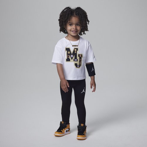 Air Jordan Mini Me Flight Leggings Set 2-Piece Set - Black - 25C553-023