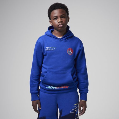 Air Jordan MJ Moto Fleece Pullover Hoodie - Hyper Royal - 95D408-U5H