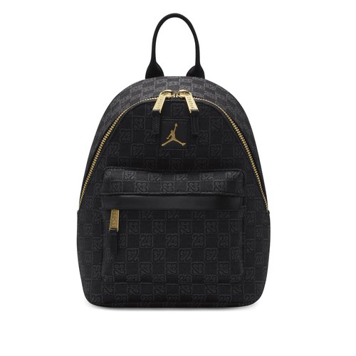 Air Jordan Monogram Mini Backpack - Black/Gold - FJ9679-010