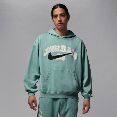 Air Jordan MVP Oversized French Terry Pullover Hoodie - Mineral/Black - IB7274-309