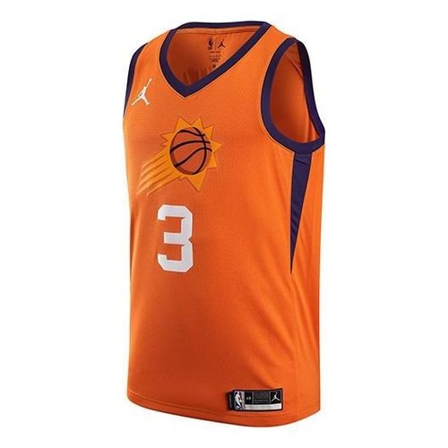 Air Jordan NBA Retro Basketball Jersey/Vest SW Fan Edition 20 Season Knicks Phoenix Suns Paul No. 3 - Orange - CV9491-848