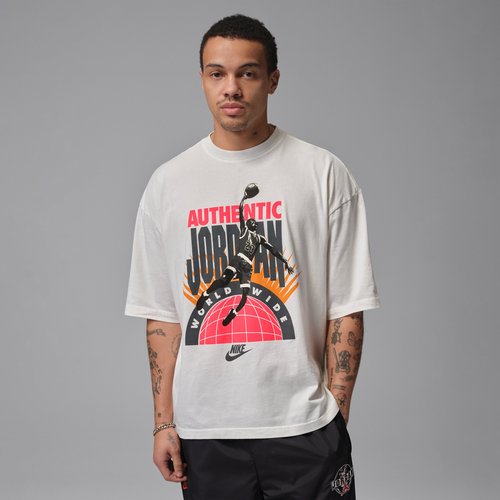Air Jordan Oversized Reissue T-Shirt - Sail/Infrared 23 - IF3016-133