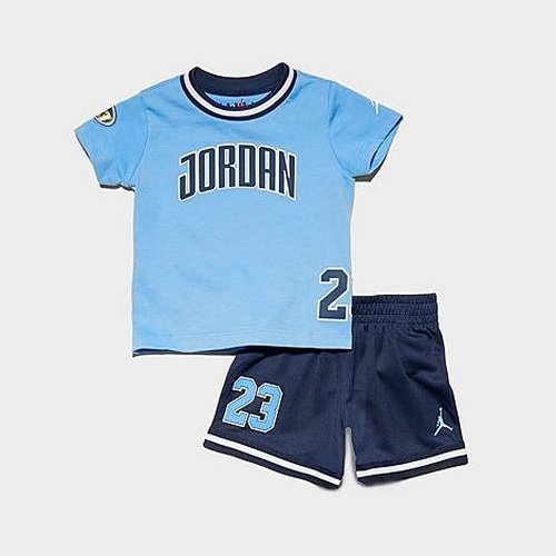 Air Jordan Playoff T-Shirt and Shorts Set - University Blue/Midnight Navy - 65D969-416