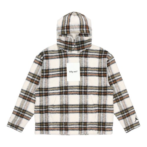 Air Jordan 'Why Not?' Printed Plaid Wool Hoodies Sweater 'Yellow' - Brown - DC3244-104