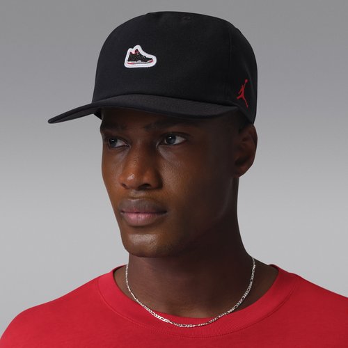 Air Jordan Pro Unstructured AJ4 Patch Hat - Black/University Red - IM5688-010
