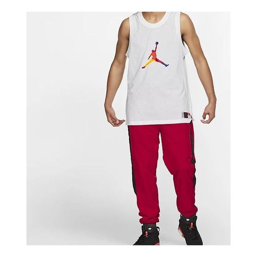 Air Jordan Rainbow Large Jersey Sleeveless Vest - White - AV0047-100