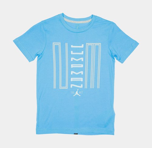 Air Jordan Retro 11 Short Sleeve T-Shirt - Light Blue/White - 954277-B9F