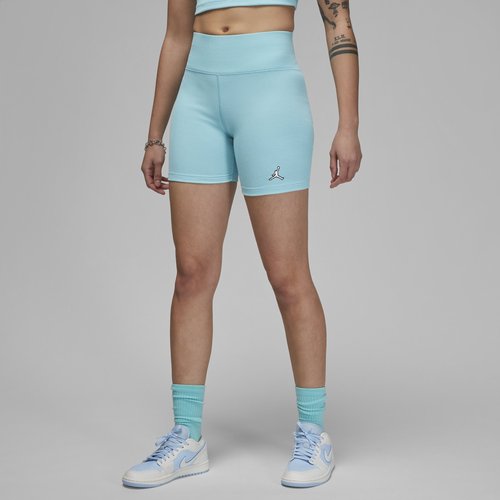 Air Jordan Ribbed Bike Shorts - Bleached Aqua - DZ3180-464