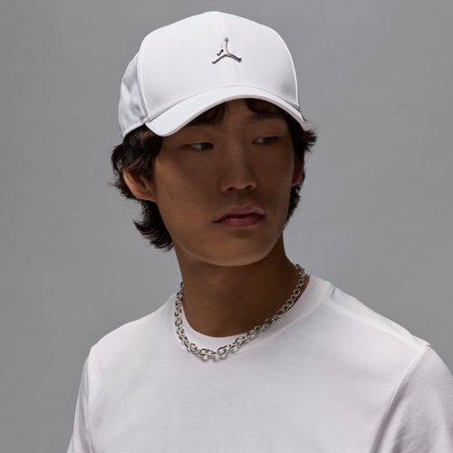 Air Jordan Rise Structured Metal Jumpman Hat - White/Gunmetal - HM5750-100