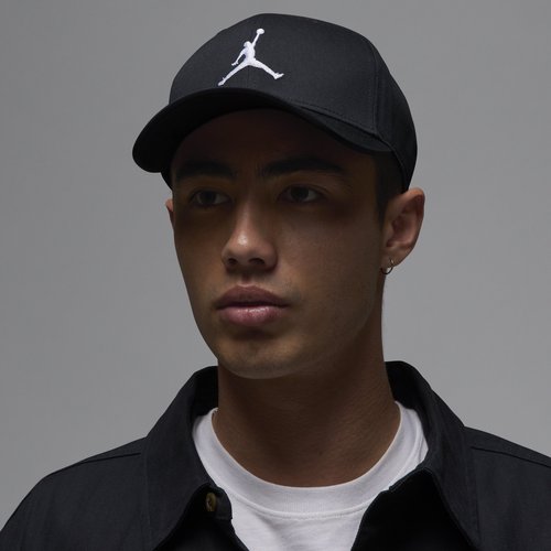 Air Jordan Rise Structured Curved-Bill Hat - Black/White - HJ0627-010