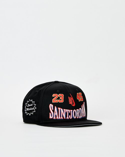 Air Jordan x Saint Mxxxxxx Pro Cap - Black/Challenge Red - IO7950-010