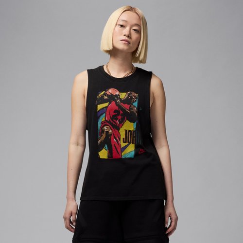 Air Jordan Sleeveless Graphic T-Shirt - Black - HJ0199-010
