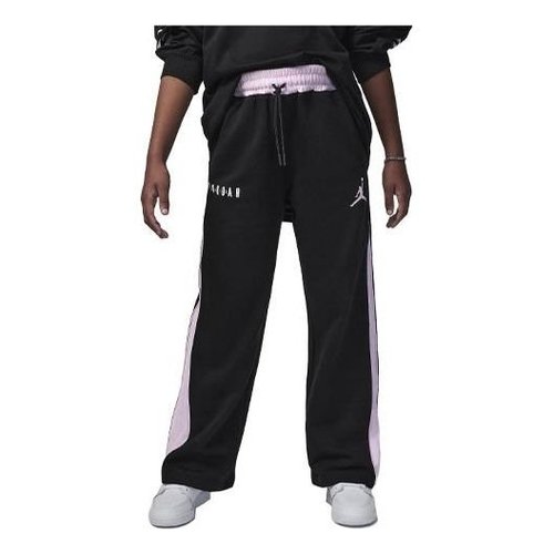 Air Jordan Soft Touch Mixed Fleece Trousers - Black/Pink - FV5665-010