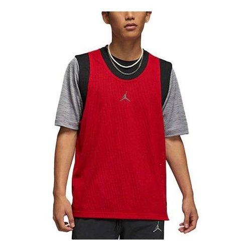 Air Jordan Solid Color Logo Casual Sports Vest Red - DM1832-010