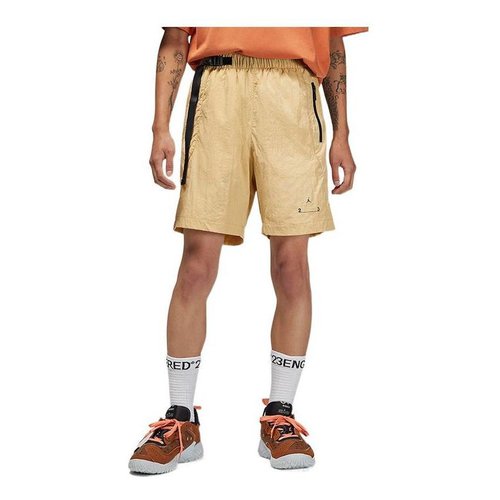 Air Jordan Solid Color Logo Woven Casual Shorts Yellow - 纯色Logo梭织休闲短裤 - DQ7876-252