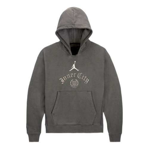 Air Jordan Solid Color Printing Hooded Long Sleeves Gray - DJ7974-236