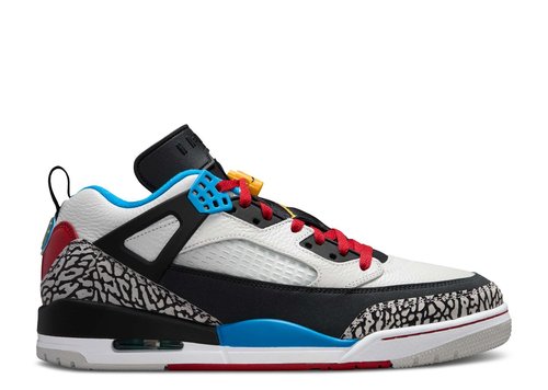 Air Jordan Spizike Low SE | Black | Size 9 - Neutral Grey/Surf Blue/Dark Shadow - IM7425-004